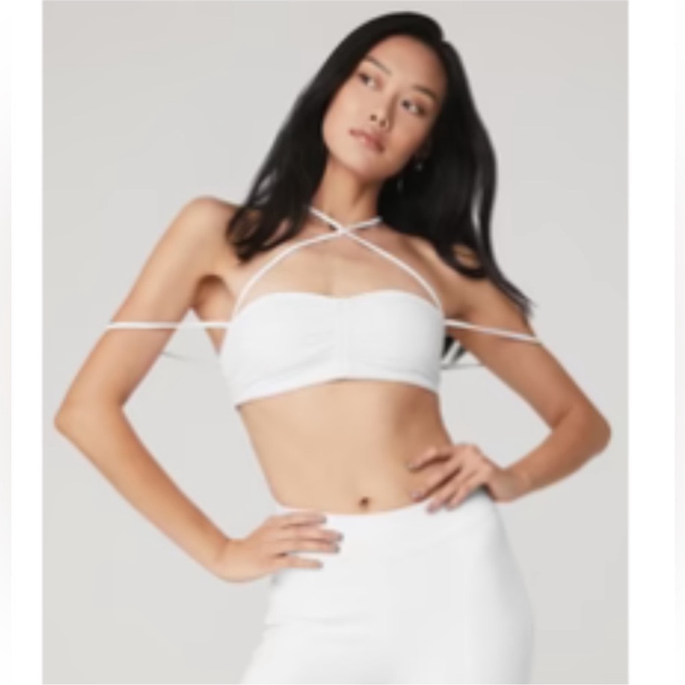 ALO Yoga White Strappy Top